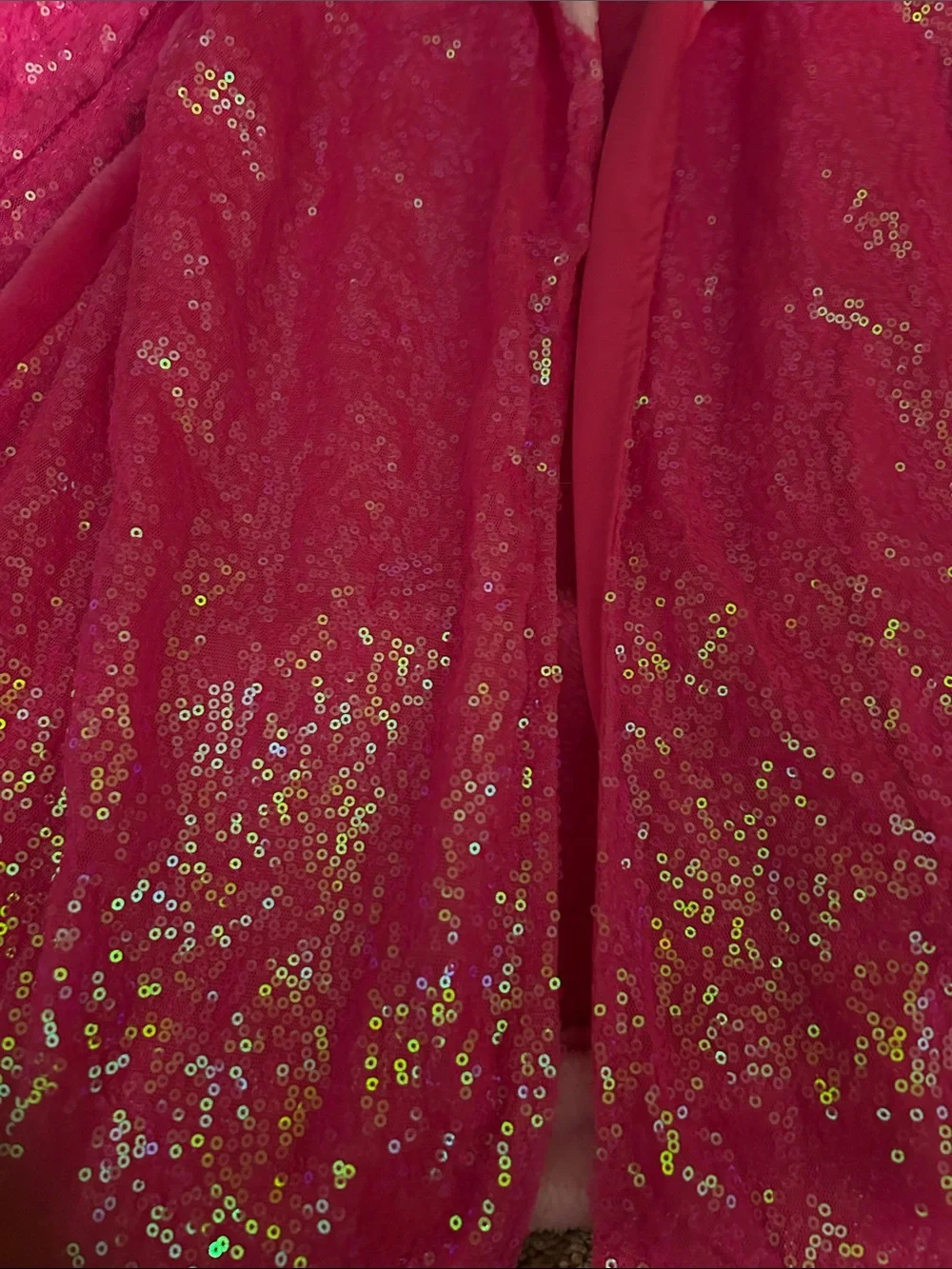 JoJo Siwa Bright Hot Pink Sequin Sleeve Plush Pajama Robe